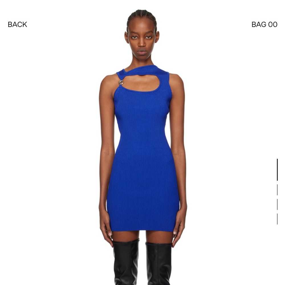 Coperni Blue cut out minidress